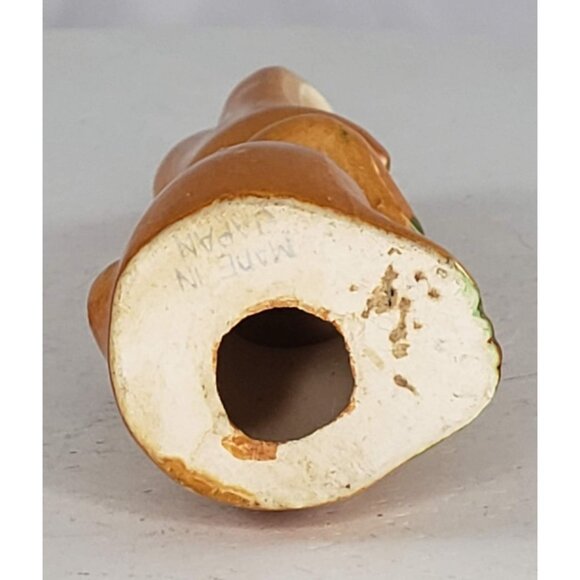 Vintage Japan Orange Green Bunny Rabbit Figurine - Picture 6 of 7